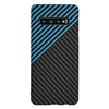  Techsuit - Carbonite FiberShell - Samsung Galaxy S10 - Kék Impulzus tok - 1. kép