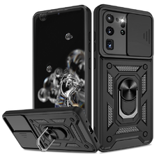  Techsuit - CamShield Sorozat - Samsung Galaxy S20 Ultra 4G / S20 Ultra 5G - Fekete tok