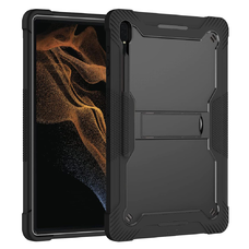  Techsuit - Strapabíró TabShell + Képernyővédő - Samsung Galaxy Tab S8 Ultra / S9 Ultra / S10 Ultra - Fekete tok