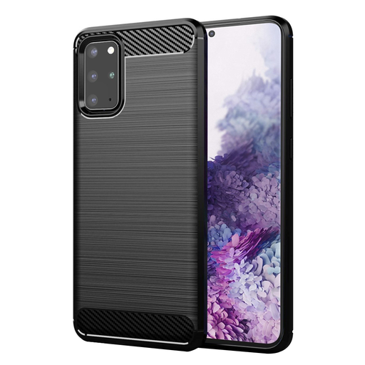 Techsuit - Karbonszilikon - Samsung Galaxy S20 Plus 4G / S20 Plus 5G - Fekete tok Techsuit - Karbonszilikon - Samsung Galaxy S20 Plus 4G / S20 Plus 5G - Fekete tok