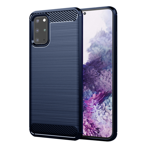 Techsuit - Szénszilikon - Samsung Galaxy S20 Plus 4G / S20 Plus 5G - Kék tok Techsuit - Szénszilikon - Samsung Galaxy S20 Plus 4G / S20 Plus 5G - Kék tok