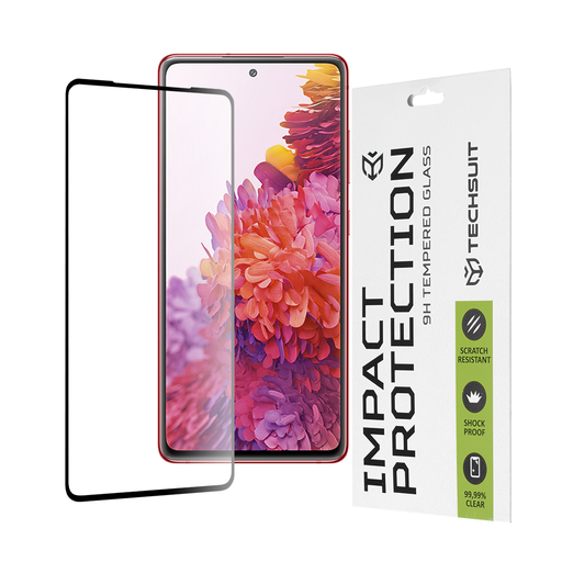  Techsuit - 111D Teljes Borítású / Teljes Ragasztású Üveg - Samsung Galaxy S20 FE 4G / S20 FE 5G - Fekete