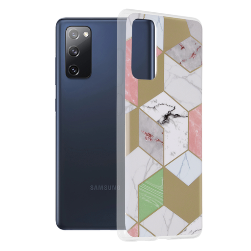  Techsuit - Márvány Kollekció - Samsung Galaxy S20 FE 4G / S20 FE 5G - Lila Hex tok