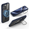  ESR - Klasszikus Hibrid HaloLock Kitámasztó - iPhone 15 Pro - Átlátszó Sötétkék tok - 2. kép