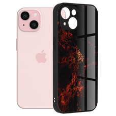  Techsuit - Glaze Sorozat - iPhone 15 - Vörös Köd tok