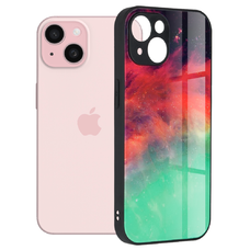  Techsuit - Glaze sorozat - iPhone 15 - Lángoló óceán tok