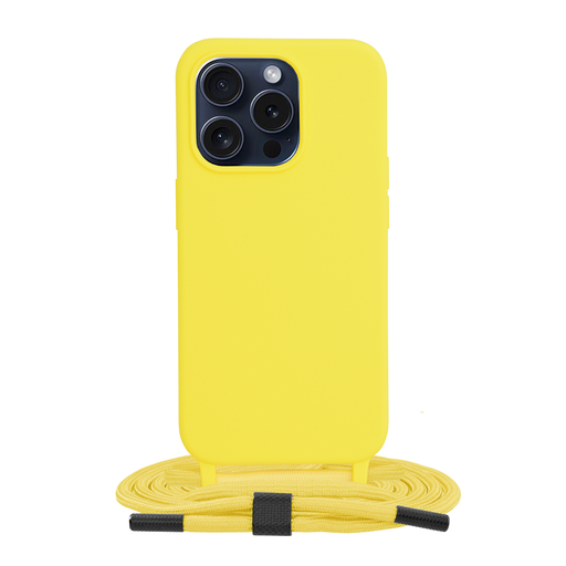 Techsuit - Keresztpántos nyakbaakasztó - iPhone 15 Pro - Sárga tok Techsuit - Keresztpántos nyakbaakasztó - iPhone 15 Pro - Sárga tok