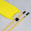  Techsuit - Keresztpántos nyakbaakasztó - iPhone 15 Pro - Sárga tok - 4. kép