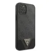 iPhone 12/ 12 Pro szürke Guess GUHCP12MPU4GHBK 4G Triangle tok - 1. kép