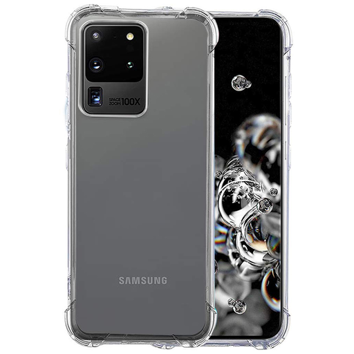  Techsuit - Ütésálló Átlátszó Szilikon - Samsung Galaxy S20 Ultra 4G / S20 Ultra 5G - Átlátszó tok