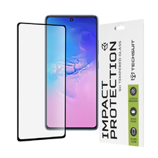  Techsuit - 111D Teljes Felületű / Teljes Ragasztású Üveg - Samsung Galaxy S10 Lite - Fekete