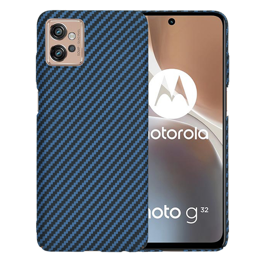 Techsuit - Carbonit Szálhéj - Motorola Moto G32 - Cián tok Techsuit - Carbonit Szálhéj - Motorola Moto G32 - Cián tok