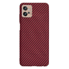  Techsuit - Karbonszálas Burkolat - Motorola Moto G32 - Piros tok - 1. kép