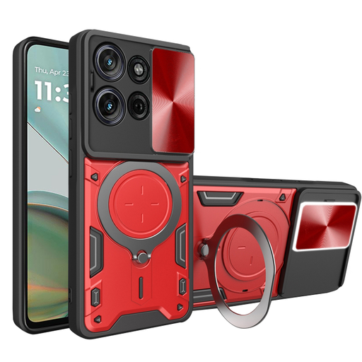 Techsuit - CamGuard Pro - Motorola Moto G75 - Piros tok Techsuit - CamGuard Pro - Motorola Moto G75 - Piros tok