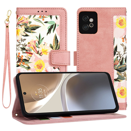 Techsuit - FlipCraft - Motorola Moto G32 - Édes Rózsaszín tok Techsuit - FlipCraft - Motorola Moto G32 - Édes Rózsaszín tok