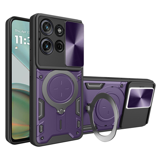 Techsuit - CamGuard Pro - Motorola Moto G75 - Lila tok Techsuit - CamGuard Pro - Motorola Moto G75 - Lila tok