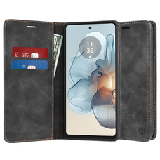  Techsuit - Kényelmes Borító - Motorola Moto G24 Power - Fekete tok