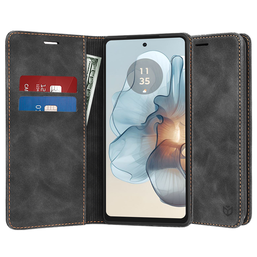 Techsuit - Kényelmes Borító - Motorola Moto G24 Power - Fekete tok Techsuit - Kényelmes Borító - Motorola Moto G24 Power - Fekete tok