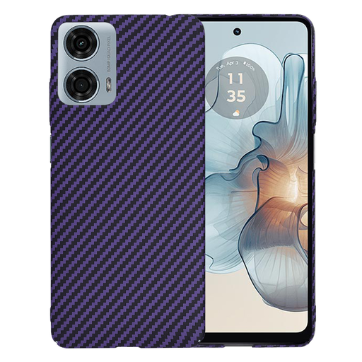 Techsuit - Carbonite FiberShell - Motorola Moto G24 Power - Lila tok Techsuit - Carbonite FiberShell - Motorola Moto G24 Power - Lila tok