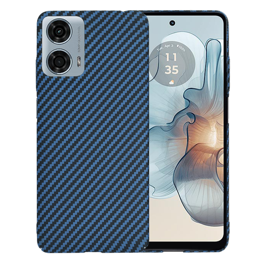 Techsuit - Karbonit Szálhéj - Motorola Moto G24 Power - Cián tok Techsuit - Karbonit Szálhéj - Motorola Moto G24 Power - Cián tok