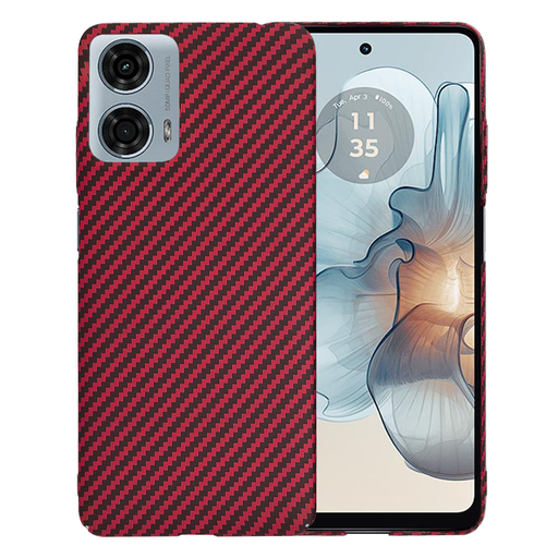 Techsuit - Carbonite FiberShell - Motorola Moto G24 Power - Piros tok Techsuit - Carbonite FiberShell - Motorola Moto G24 Power - Piros tok