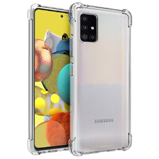  Techsuit - Ütésálló Átlátszó Szilikon - Samsung Galaxy A51 4G - Átlátszó tok