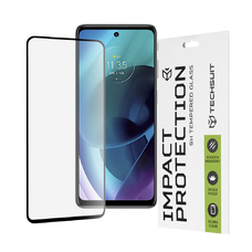  Techsuit - 111D Teljes Borítású / Teljes Ragasztású Üveg - Motorola Moto G51 5G - Fekete