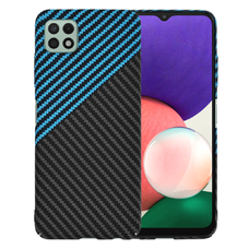  Techsuit - Carbonite FiberShell - Samsung Galaxy A22 5G - Kék Impulzus tok