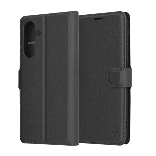 Techsuit - Bőr Tok - Samsung Galaxy A36 5G - Fekete tok Techsuit - Bőr Tok - Samsung Galaxy A36 5G - Fekete tok