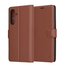  Techsuit - Bőr Tok - Samsung Galaxy A36 5G - Barna tok