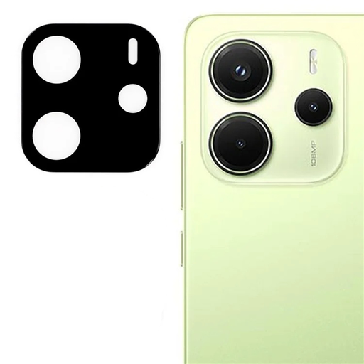 Techsuit - Úplné Sklo Kamery - Xiaomi Redmi Note 14 4G - Čierna sklenená fólia