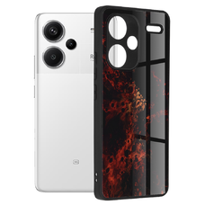  Techsuit - Glaze Sorozat - Xiaomi Redmi Note 13 Pro+ 5G - Vörös Köd tok