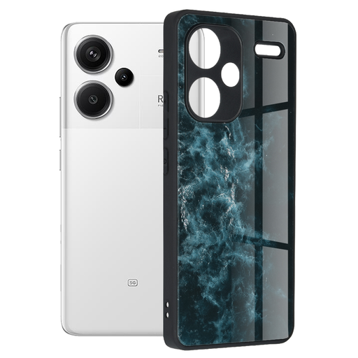 Techsuit - Glaze széria - Xiaomi Redmi Note 13 Pro+ 5G - Kék Nebula tok Techsuit - Glaze széria - Xiaomi Redmi Note 13 Pro+ 5G - Kék Nebula tok