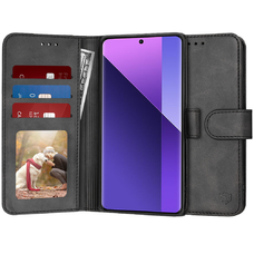 Techsuit - Napló könyv - Xiaomi Redmi Note 13 Pro+ 5G - Fekete tok