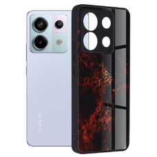  Techsuit - Glaze Sorozat - Xiaomi Redmi Note 13 Pro 5G / Poco X6 - Vörös Köd tok