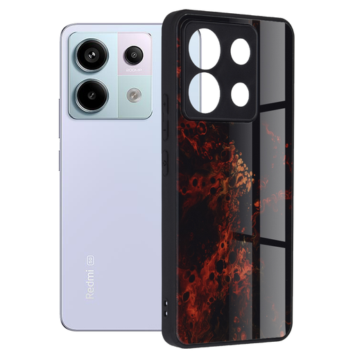 Techsuit - Glaze Sorozat - Xiaomi Redmi Note 13 Pro 5G / Poco X6 - Vörös Köd tok Techsuit - Glaze Sorozat - Xiaomi Redmi Note 13 Pro 5G / Poco X6 - Vörös Köd tok