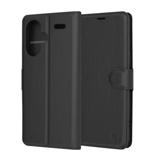 Techsuit - Bőr Tok - Xiaomi Redmi Note 13 Pro+ 5G - Fekete tok Techsuit - Bőr Tok - Xiaomi Redmi Note 13 Pro+ 5G - Fekete tok