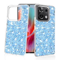  Techsuit - Csillogó Glitter - Xiaomi Redmi Note 13 Pro 5G / Poco X6 - Kék tok