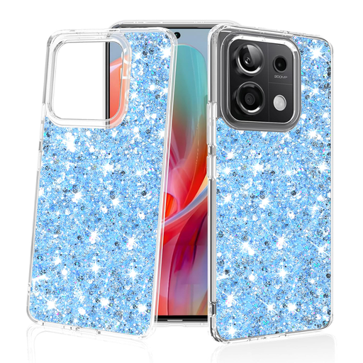 Techsuit - Csillogó Glitter - Xiaomi Redmi Note 13 Pro 5G / Poco X6 - Kék tok Techsuit - Csillogó Glitter - Xiaomi Redmi Note 13 Pro 5G / Poco X6 - Kék tok