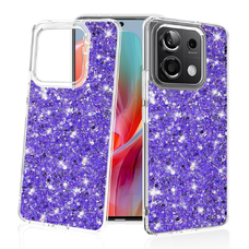  Techsuit - Csillogó Glitter - Xiaomi Redmi Note 13 Pro 5G / Poco X6 - Lila tok