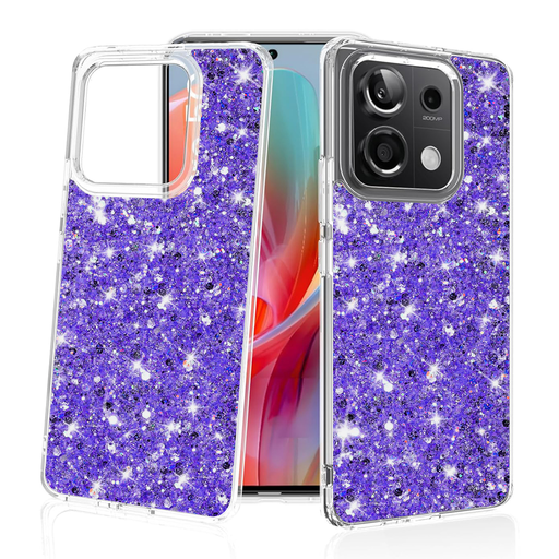 Techsuit - Csillogó Glitter - Xiaomi Redmi Note 13 Pro 5G / Poco X6 - Lila tok Techsuit - Csillogó Glitter - Xiaomi Redmi Note 13 Pro 5G / Poco X6 - Lila tok
