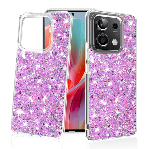 Techsuit - Csillogó Csillám - Xiaomi Redmi Note 13 Pro 5G / Poco X6 - Magenta tok Techsuit - Csillogó Csillám - Xiaomi Redmi Note 13 Pro 5G / Poco X6 - Magenta tok