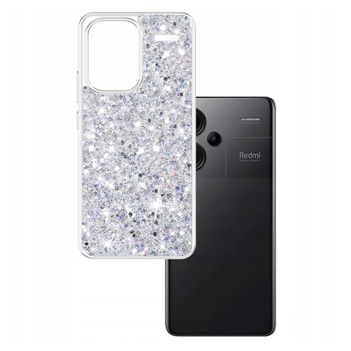 Techsuit - Csillogó Csillámpor - Xiaomi Redmi Note 13 Pro+ 5G - Fehér tok Techsuit - Csillogó Csillámpor - Xiaomi Redmi Note 13 Pro+ 5G - Fehér tok