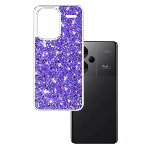 Techsuit - Csillogó Csillám - Xiaomi Redmi Note 13 Pro+ 5G - Lila tok Techsuit - Csillogó Csillám - Xiaomi Redmi Note 13 Pro+ 5G - Lila tok