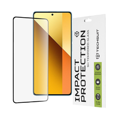  Techsuit - 111D Teljes Borítású / Teljes Ragasztású Üveg - Xiaomi Redmi Note 13 5G - Fekete üvegfólia