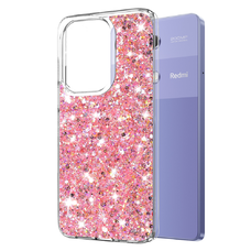  Techsuit - Csillogó Glitter - Xiaomi Redmi Note 13 Pro 4G / Poco M6 Pro 4G - Rózsaszín tok