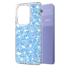  Techsuit - Csillogó Glitter - Xiaomi Redmi Note 13 Pro 4G / Poco M6 Pro 4G - Kék tok