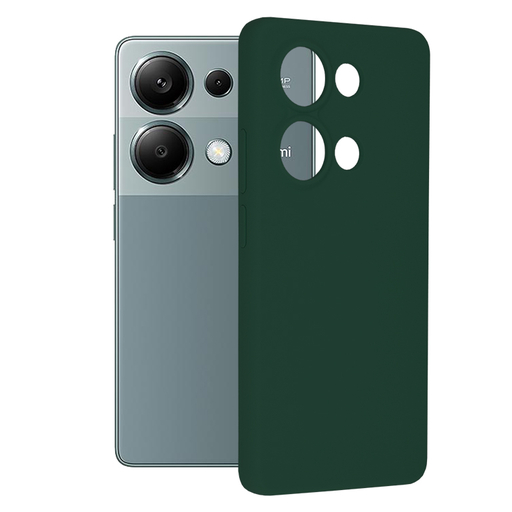 Techsuit - Puha Szél Szilikon - Xiaomi Redmi Note 13 Pro 4G / Poco M6 Pro 4G - Sötétzöld tok Techsuit - Puha Szél Szilikon - Xiaomi Redmi Note 13 Pro 4G / Poco M6 Pro 4G - Sötétzöld tok