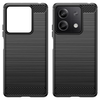  Techsuit - Karbon Szilikon - Xiaomi Redmi Note 13 4G - Fekete tok - 1. kép