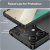  Techsuit - Karbon Szilikon - Xiaomi Redmi Note 13 4G - Fekete tok - 4. kép